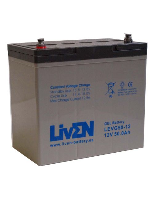 Batería de gel 12V 50Ah Liven serie LEVG - 1