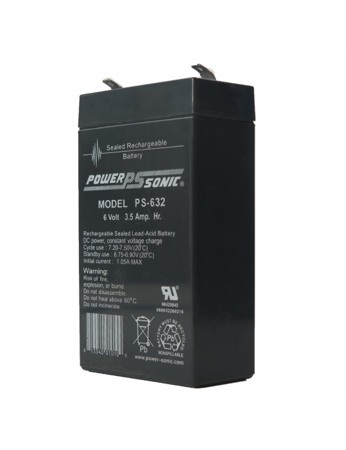 Bateria 6V 3,5Ah C20 Power Sonic PS-632 - 1