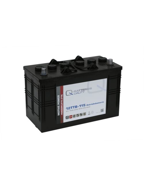 Batería 12V 115Ah C20 ciclo profundo de plomo ácido tubular Q-Batteries 12TTB-115 - 12TTB-115 -  - 4250889600556 - 1
