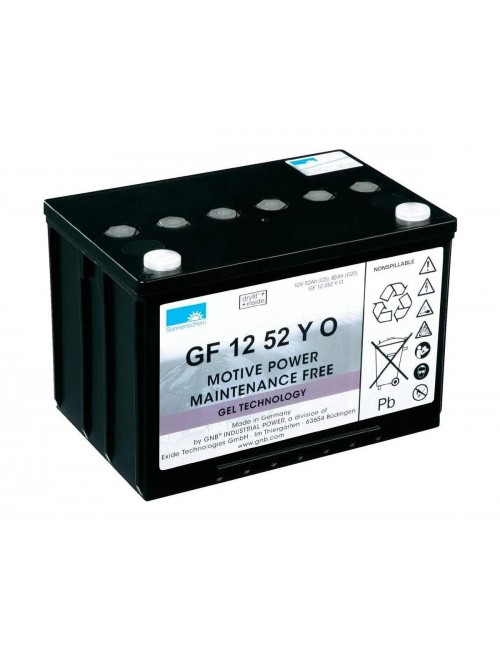 Batería de gel 12V 60Ah C20/20Hr Sonneschein Dryfit serie GF-Y (A500 cyclic) - 1