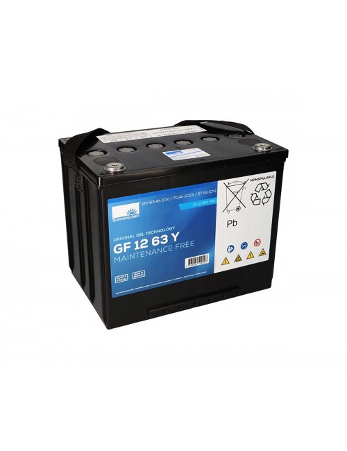 Batería de gel 12V 70Ah C20/20Hr Sonneschein Dryfit serie GF-Y (A500 cyclic) - 2