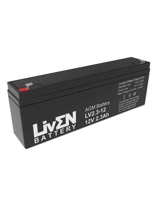 Batería para alarma 12V 2,3Ah Liven serie LV - 1