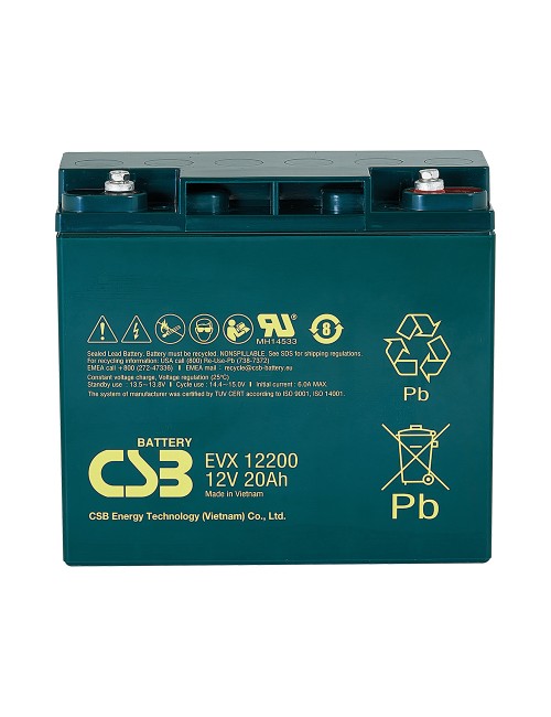 Bateria 12V 20Ah C20 ciclo profundo CSB EVX12200 - 1