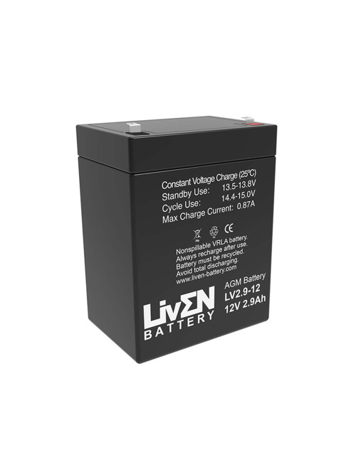 Bateria 12V 2,9Ah C20 Liven LV2.9-12 - 1