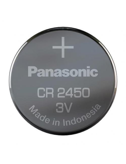 CR2450 pila litio botón 3V Panasonic (blister 1 unidad) - 1