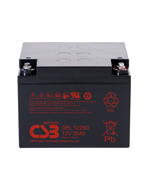 Bateria 12V 26Ah C20 CSB GPL12260 - 1