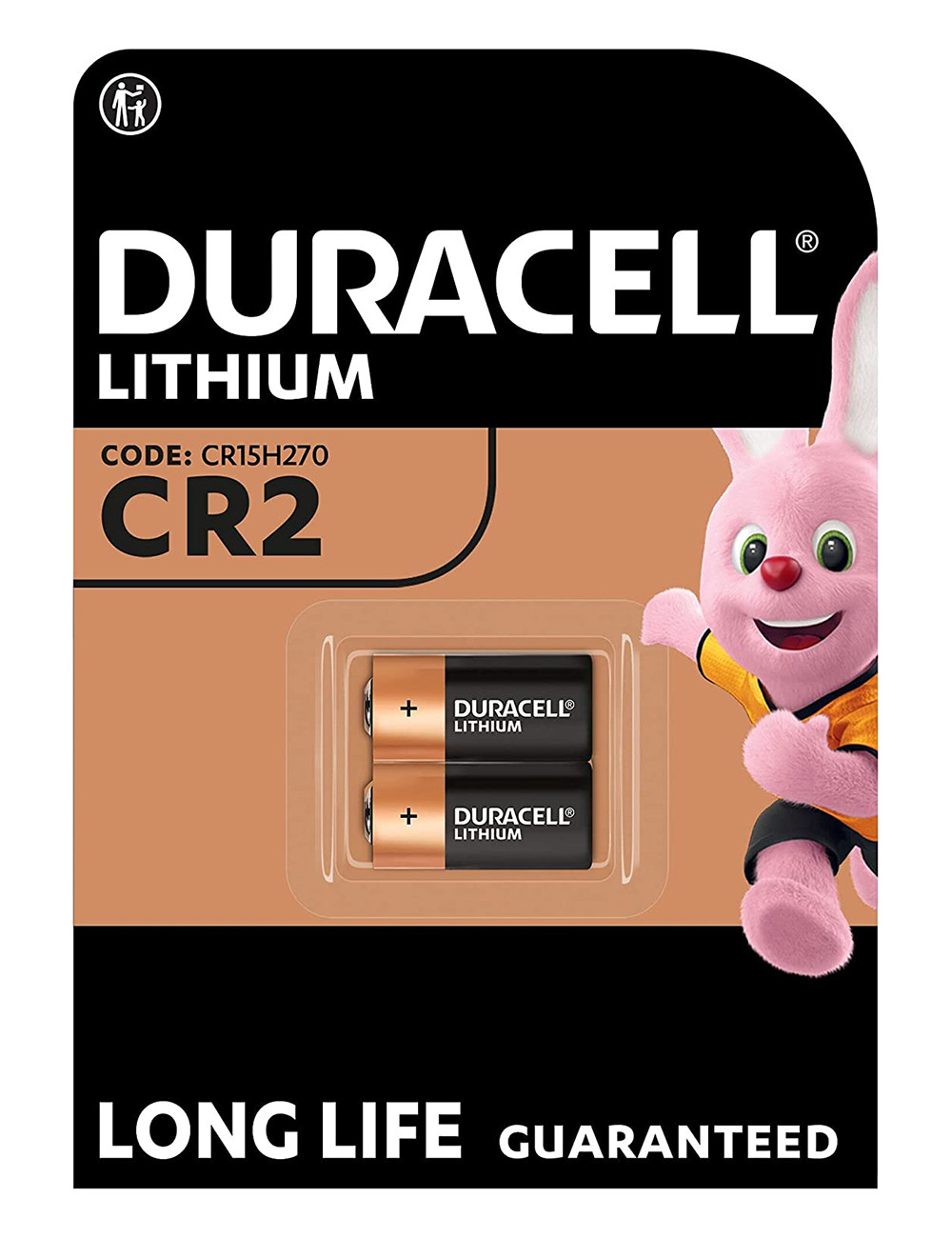 CR2 pila litio 3V Duracell Lithium (blister 2 pcs)
