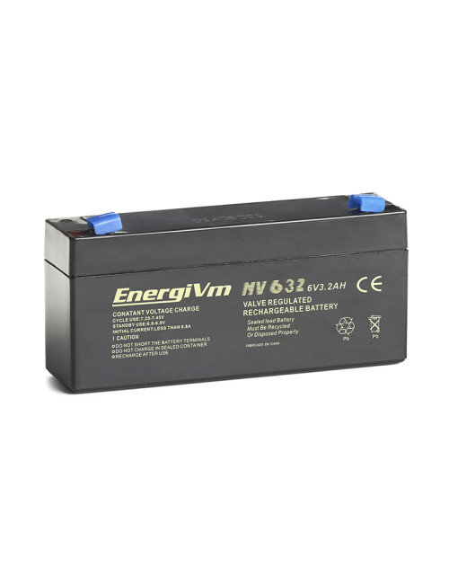 Bateria 6V 3,2Ah C20 Energivm MV632 - 1