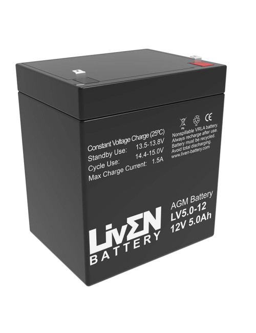 Bateria 12V 5Ah C20 Liven LV5-12 - 1