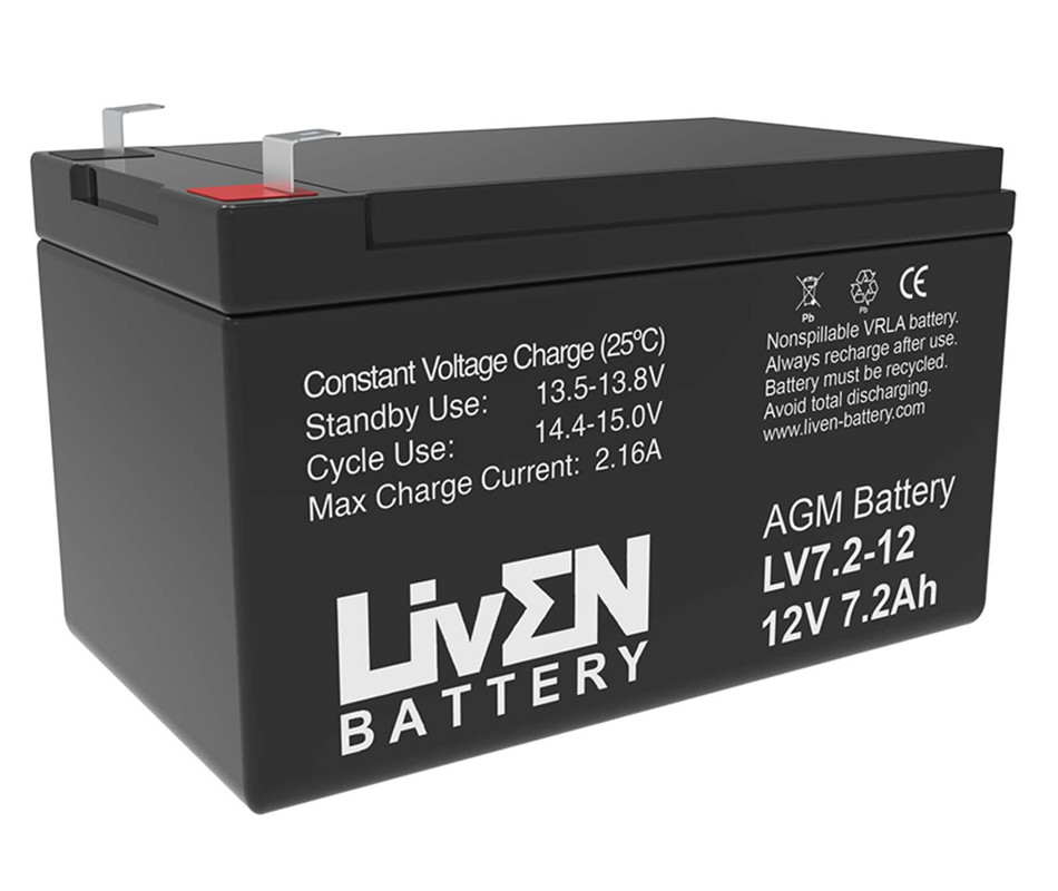 Cargador para baterías de plomo ácido AGM, Gel y LiFePO4 de 6V, 12V y 12,8V  con intensidad de carga 0,8A