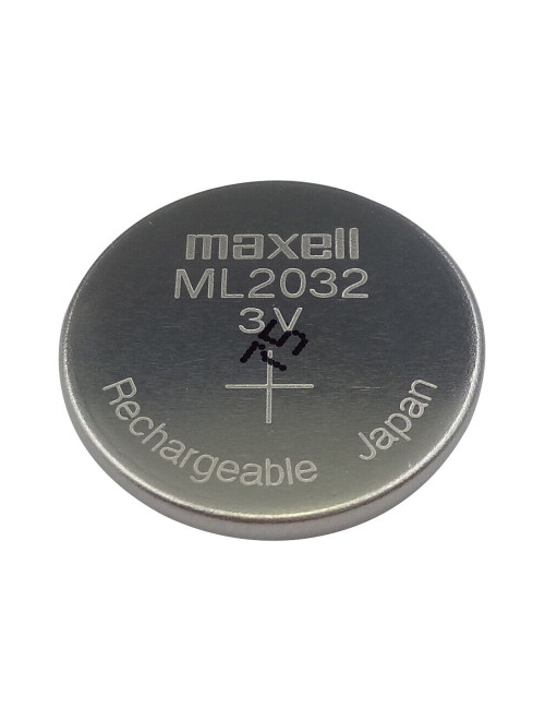 Maxell ML2032 pila litio botón recargable de 3V 65mAh (embalaje industrial)