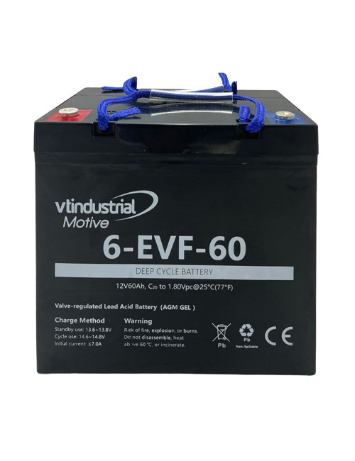 Bateria gel hibrido 12V 60Ah C20 ciclo profundo série Motive 6-EVF-60 - 1