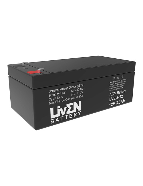 Bateria 12V 3,3Ah C20 Liven LV3.3-12 - 1