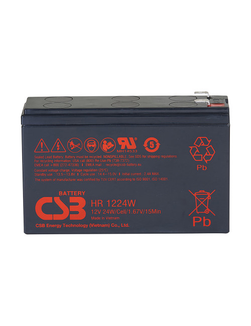 Bateria 12V 6Ah 24W/celda CSB HR1224W - 1