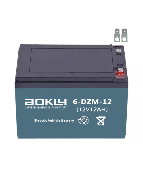 6-DZM-12 bateria 12V 12Ah C2 de ciclo profundo Aokly (6-DZF-12) - 2