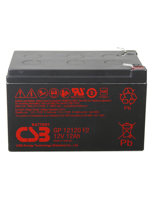 Bateria 12V 12Ah C20 CSB GP12120 F2 - 1