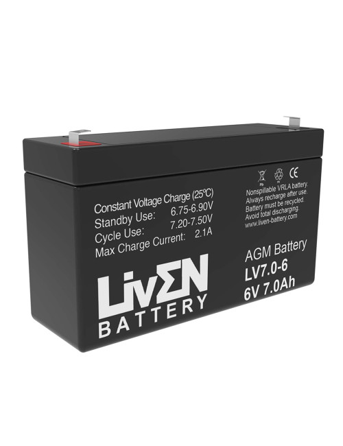 Batería 6V 7Ah C20 Liven LV7-6 - 1