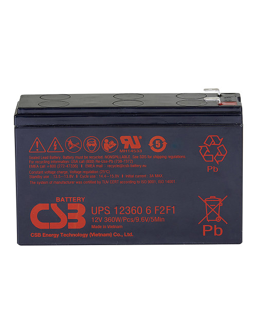 Bateria 12V 6,5Ah 360W CSB UPS123606 F2F1 - 1