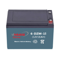 6-DZM-15 batería 12V 15Ah C20 ciclo profundo Industrial Motive (6-DZM-10, 6-DZM-12, 6-DZF-12, 6-DZM-14, 6-DZF-14) - 1