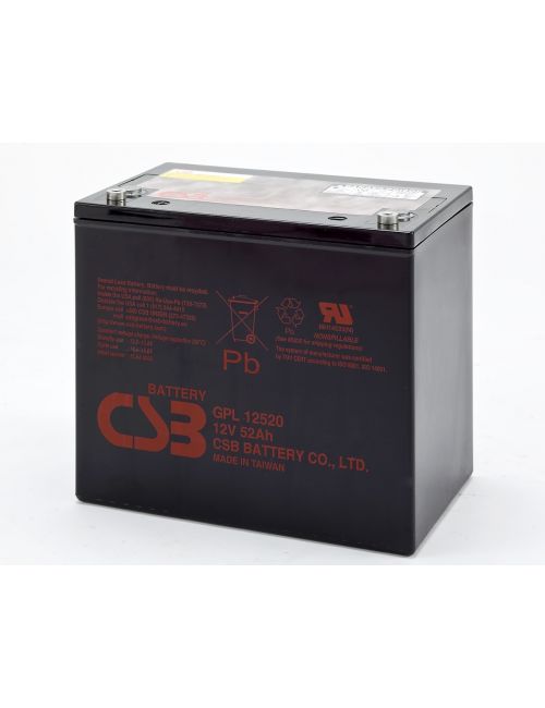 Bateria de chumbo AGM 12V 52Ah CSB série GPL - 1
