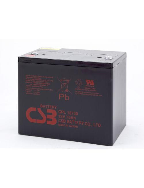Bateria de chumbo AGM 12V 75Ah CSB série GPL - 1